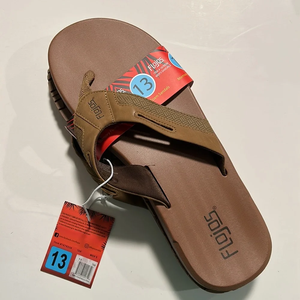 FLOJOS Sandals Men's 12 & 13 - Picture 2 of 4